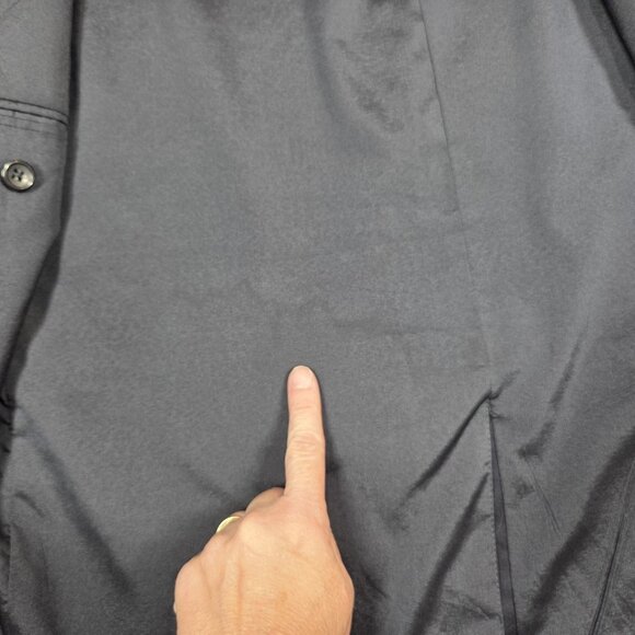 Lauren Ralph Lauren Sport Coat Mens 44S Navy Wool Gold Polo Button Blazer Jacket - Picture 6 of 11